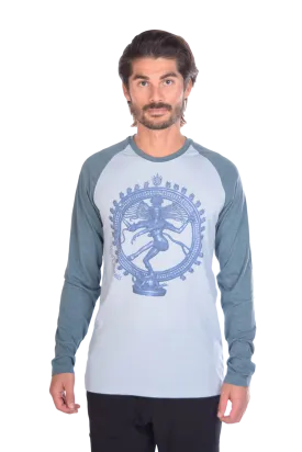 Shiva "The Destroyer And Creator" on Long-Sleeve Men's Raglan