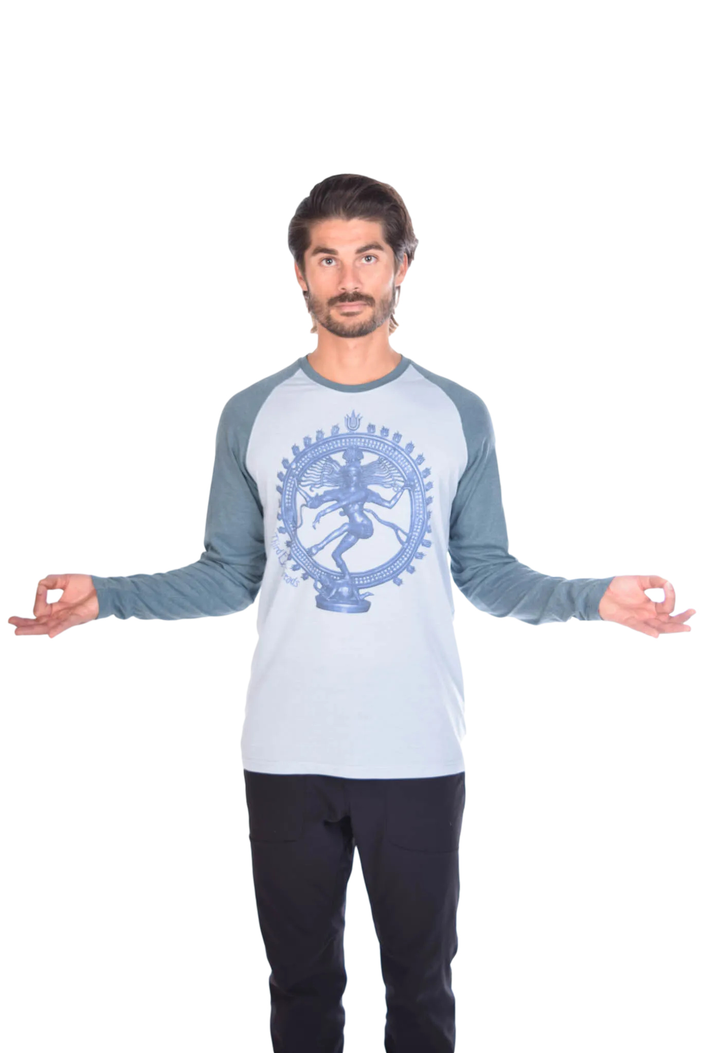Shiva "The Destroyer And Creator" on Long-Sleeve Men's Raglan