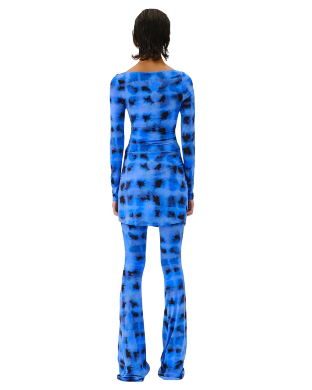 Size S - Suboo Blue Shibori Gathered Pants