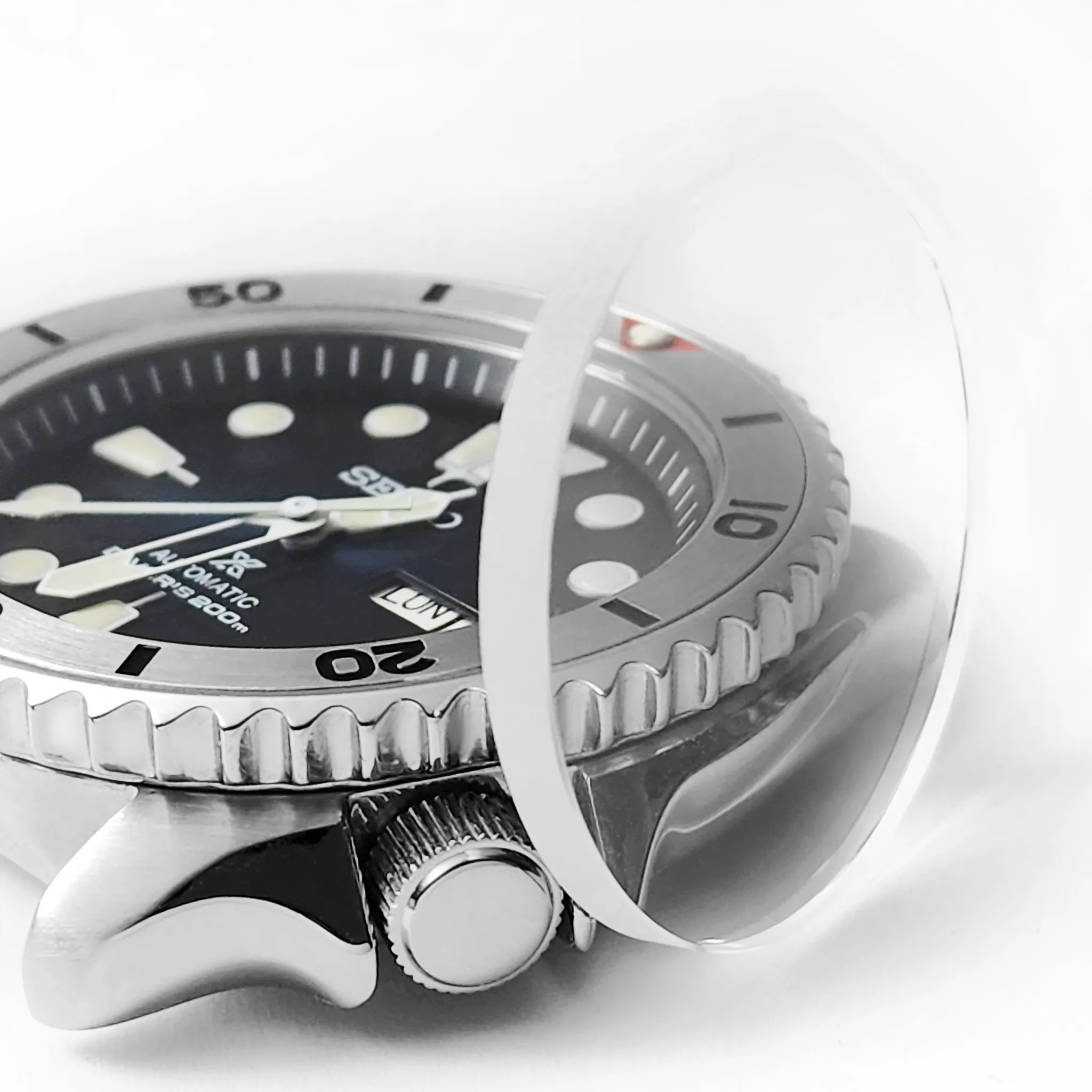 SKX007/SRPD Slim Coin Edge Bezel: Rose Gold Finish