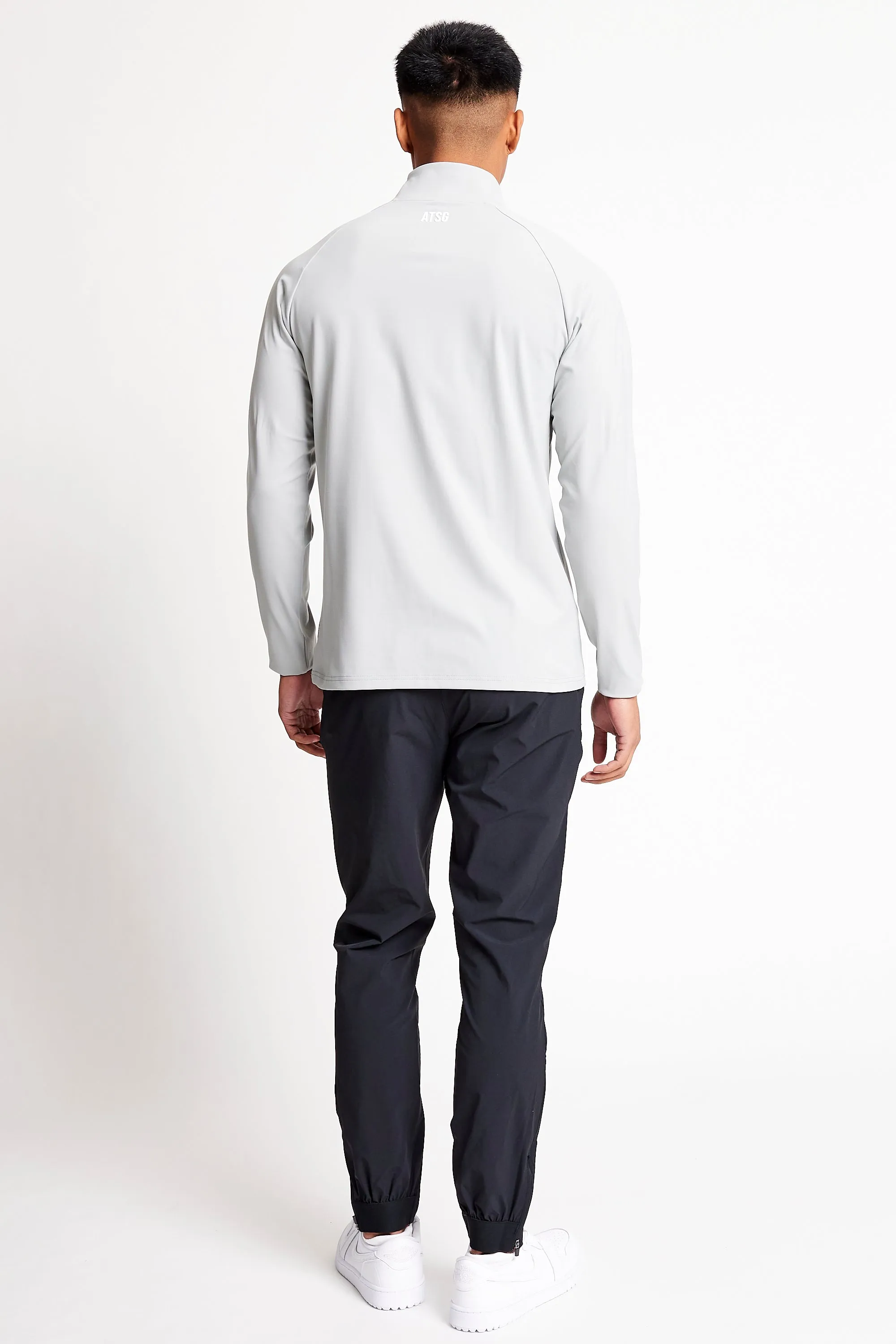 Slim Fit 1/4 Zip Top - Driver Grey