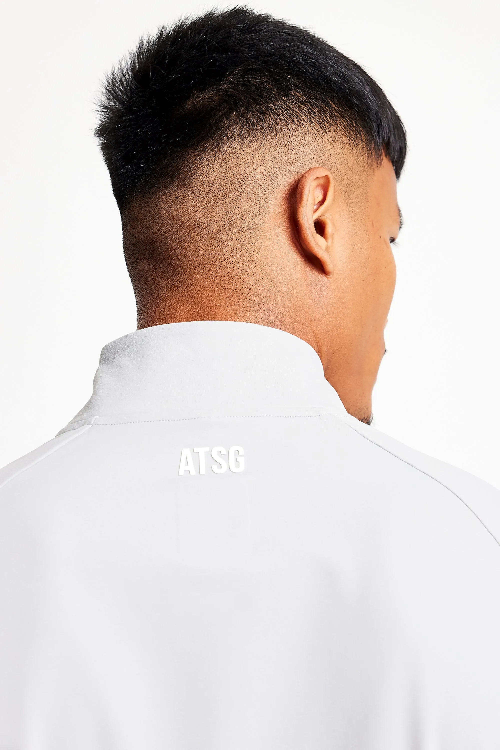 Slim Fit 1/4 Zip Top - Driver Grey