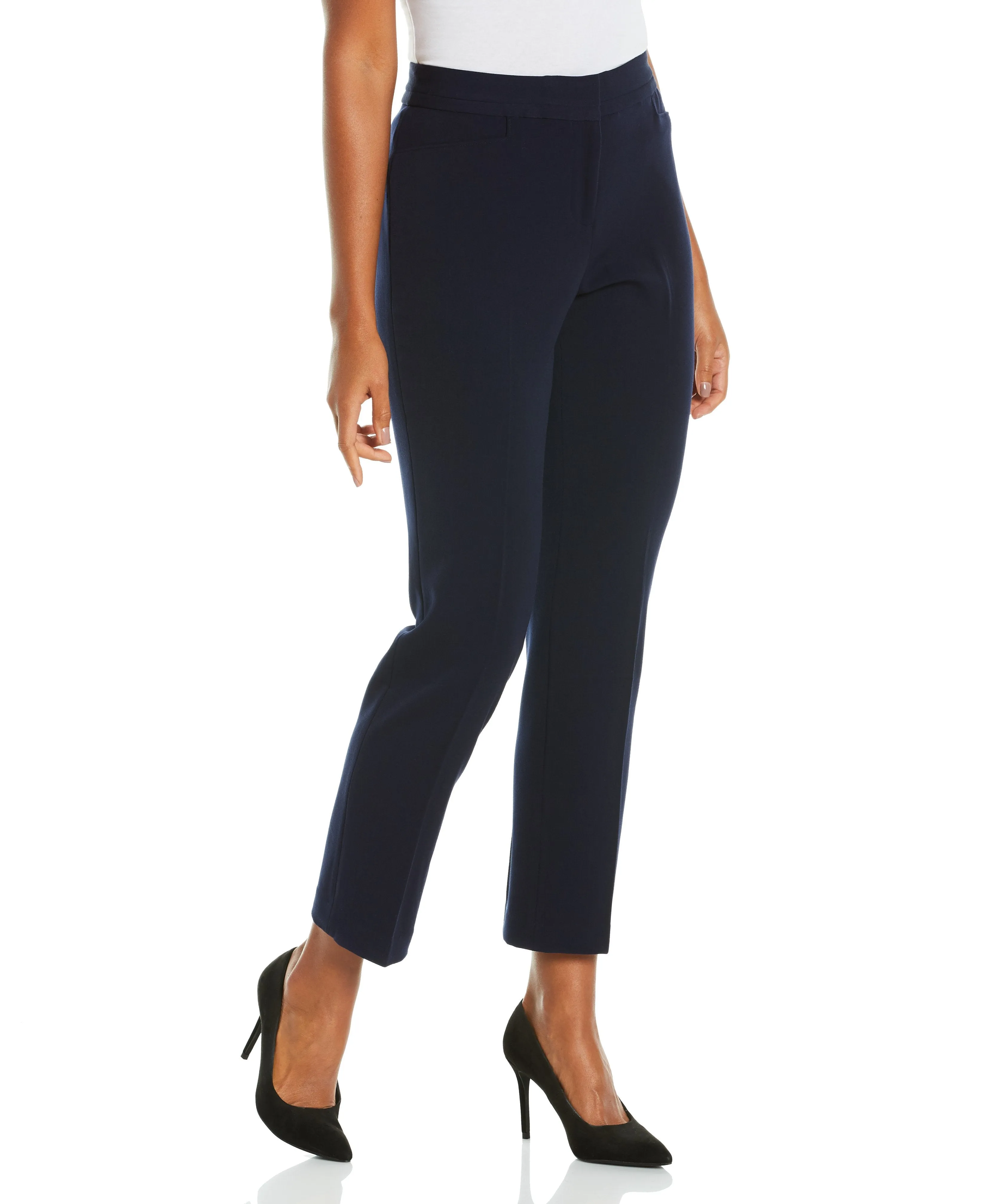 Slim Leg Stretch Gabardine Pant - Curvy Fit
