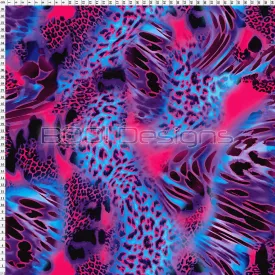 Spandex Safari Aqua Pink