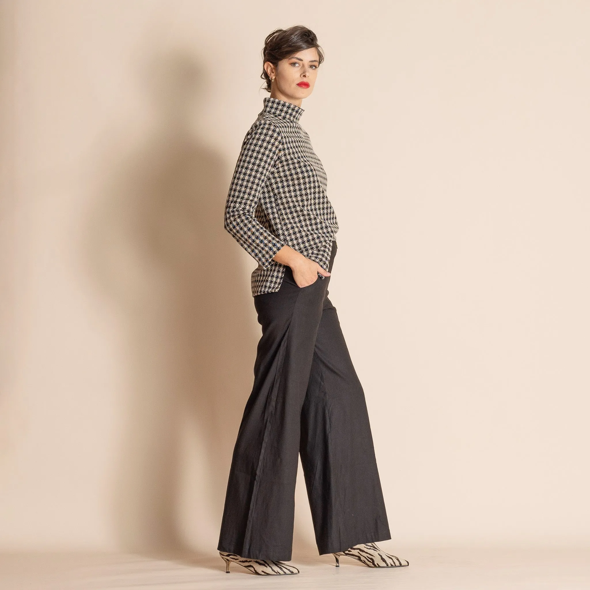 stretch linen mariner pant