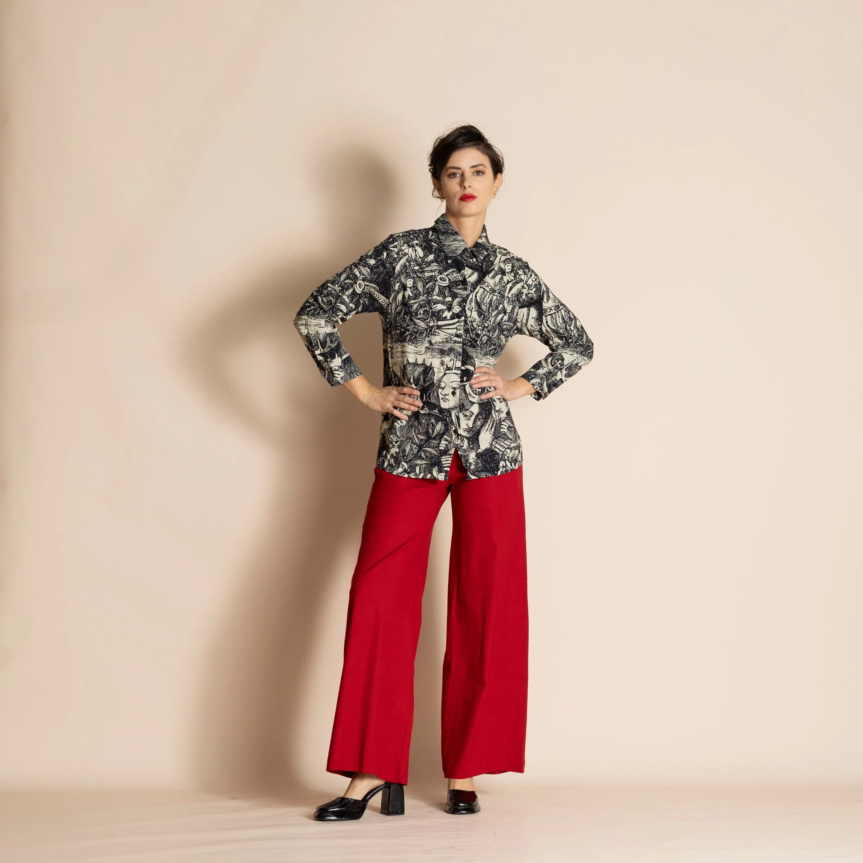 stretch linen mariner pant