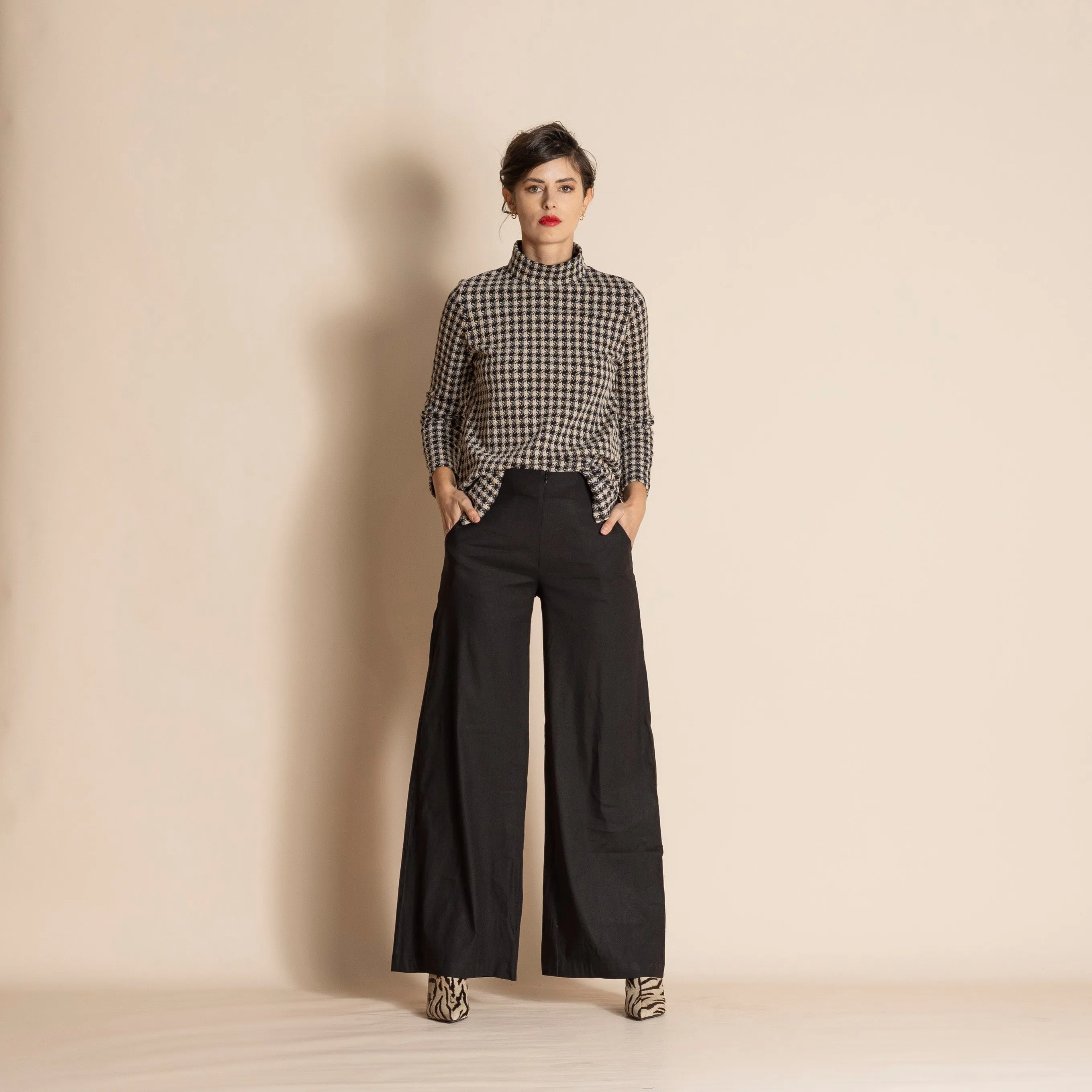stretch linen mariner pant