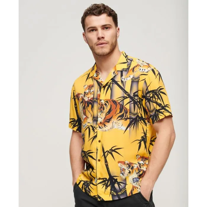 Superdry Tiger Hawaiian Shirt (Gold)