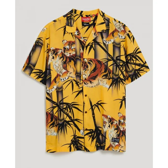 Superdry Tiger Hawaiian Shirt (Gold)