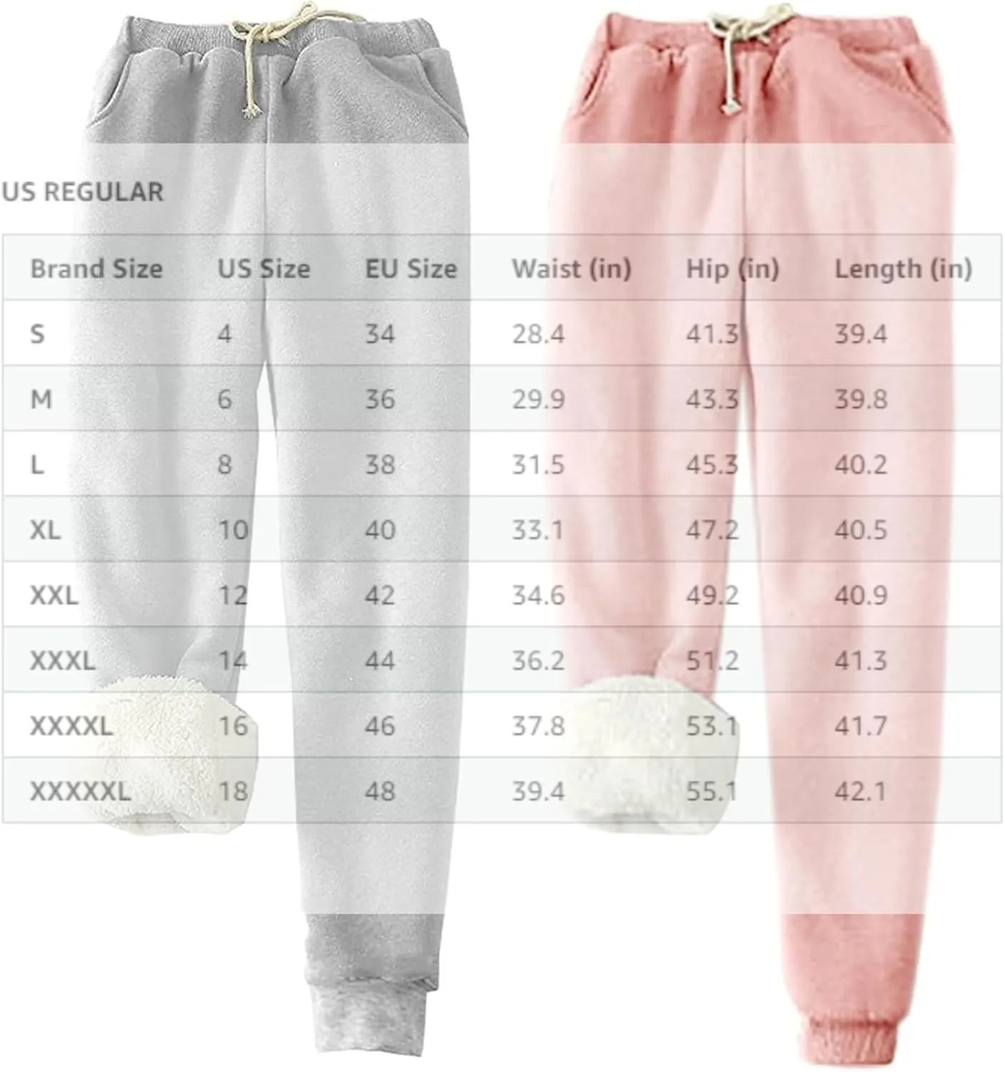 Sweatpants Women Fleece Lined,Winter Warm Joggers High Waist Athletic Jogger Pants Thicken Outdoor Pants with Pocket