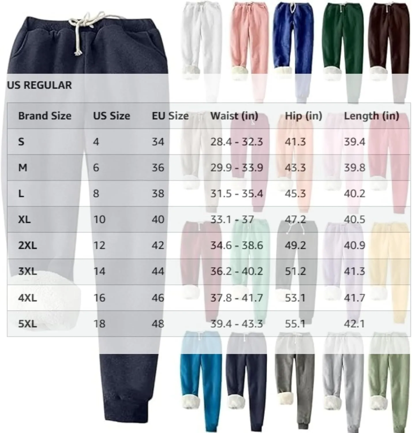 Sweatpants Women Fleece Lined,Winter Warm Joggers High Waist Athletic Jogger Pants Thicken Outdoor Pants with Pocket