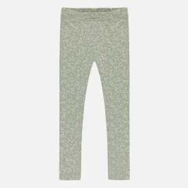 The Misty REVERSIBLE Leggings - Plum   Green Floral - KIDS