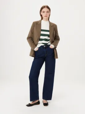 The Relaxed Single Breasted Blazer in Muted Brown