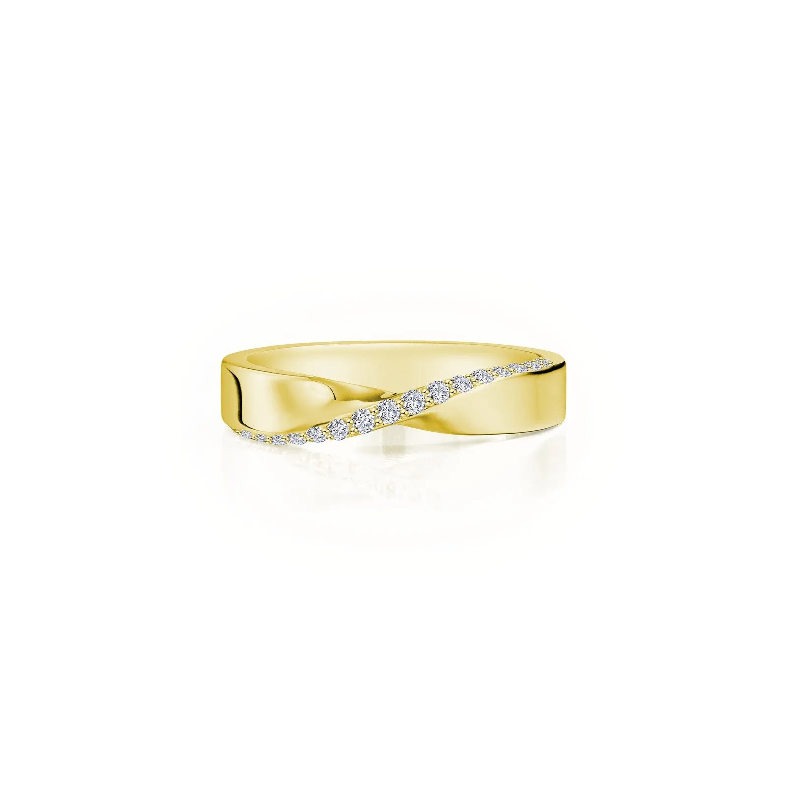 Two-Tone High-Polished Twisted Band