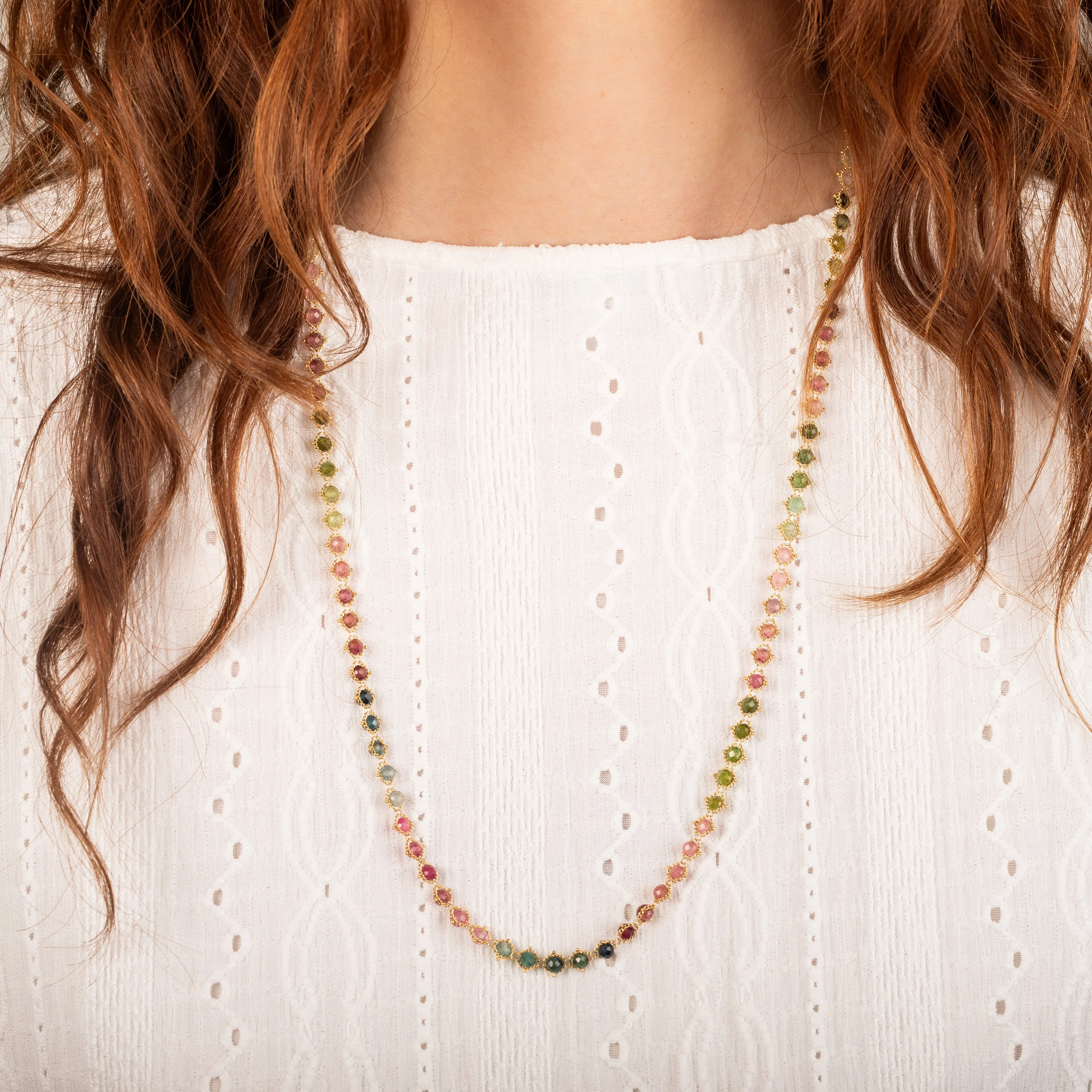 Woven Tourmaline Necklace